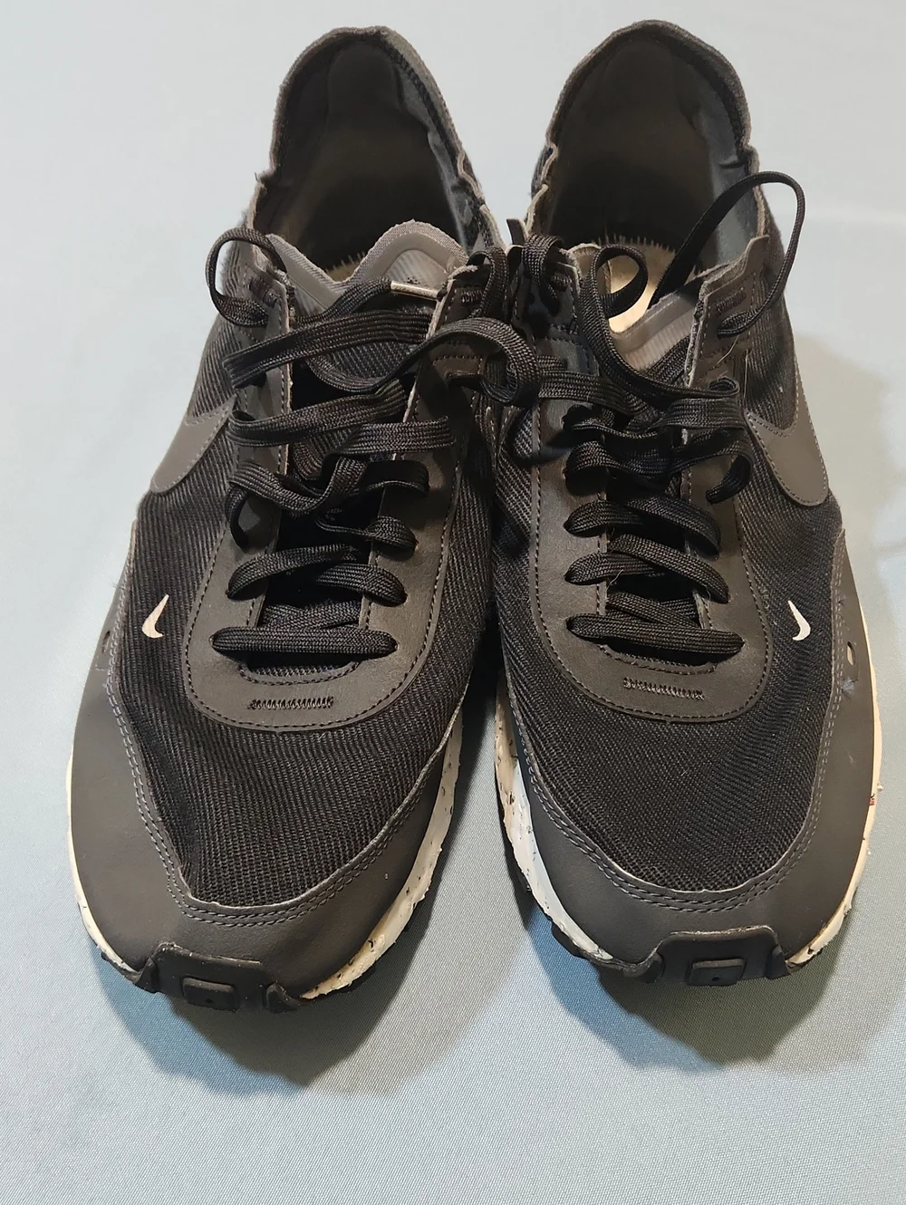 Nike Men’s Waffle One Crater In Black and Anthracite. Size 15.